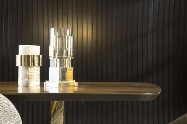 Jídelní stůl luxusní nábytek stůl ocelové nohy kuchyňský stůl