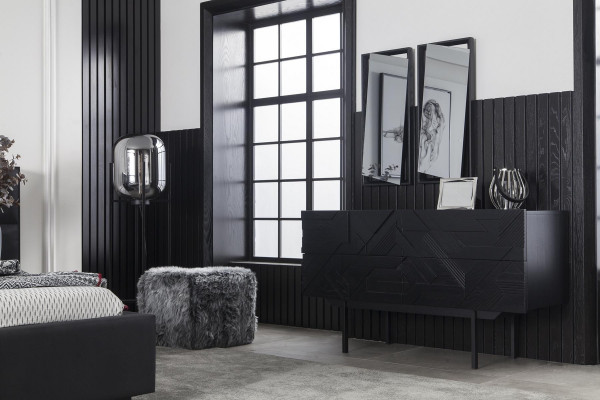 Mobilní komoda nero 138cm