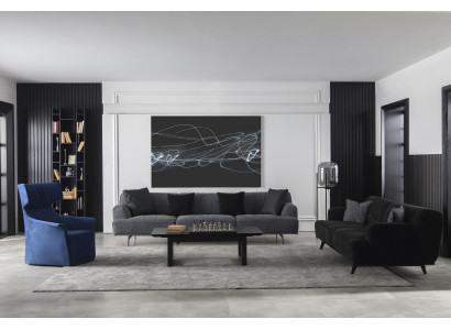 Sofa Set 3+1 Sofagarnitur Couch Polster Möbel Weiche Luxus Couchen Stoff