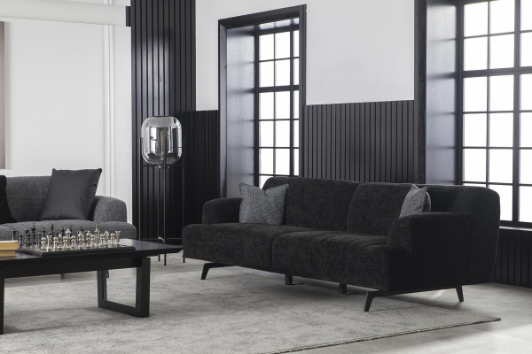 Sofa Set 3+1 Sofagarnitur Couch Polster Möbel Weiche Luxus Couchen Stoff