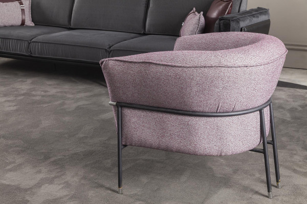 Sofa 3+1 Sitz in Grau Moderne Couch Möbel Sofagarnitur Italienische Einrichtung
