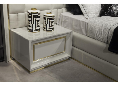 Luxusní moderní noční stolek hnědý