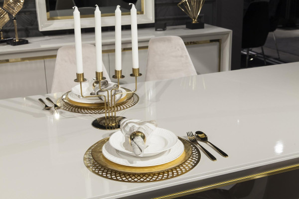 Essgruppe Tisch Essgarnitur Stuhl Set Tisch Garnitur Kommode 9tlg Möbel