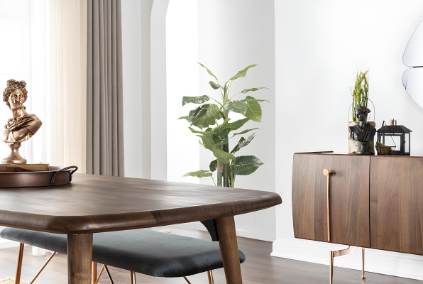 Essecke Essgruppe Esszimmer Esstisch Stühle Tisch Set 8tlg Holz Braun