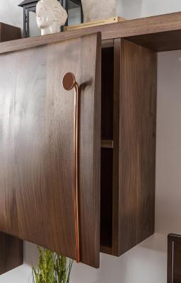 Wohnwand RTV Lowboard TV Ständer Sideboard Garnitur Braun Holz Regale