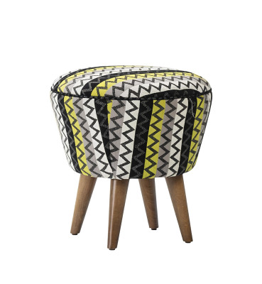 Bunter Hocker Puff Luxus Hocker Polstermöbel Sitzhocker Ottomane Brandneu