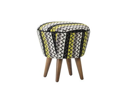 Bunter Hocker Puff Luxus Hocker Polstermöbel Sitzhocker Ottomane Brandneu