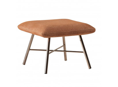 Moderní ocelová stolička, luxusní čalouněný nábytek