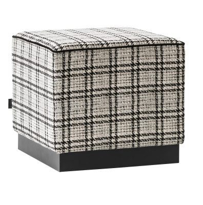Moderner Hocker Polstermöbel Grau Ottoman Fußhocker Luxus Möbel Brandneu