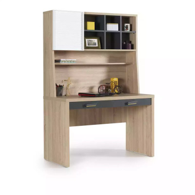 Garnitur Kinderbett Kinderzimmer Bett Holz Grau Kindermöbel Set 8tlg