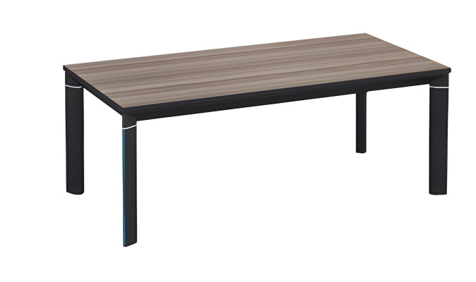 Couchtisch Modern Holzoptik Braun Schwarz Rechteckig Wohnzimmer Design Tisch