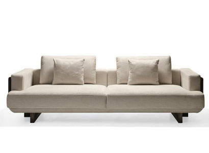 Beige modernes 3-Sitzer Sofa aus Textil