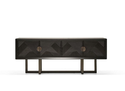Elegantes braunes Holz TV-Lowboard modern und funktional