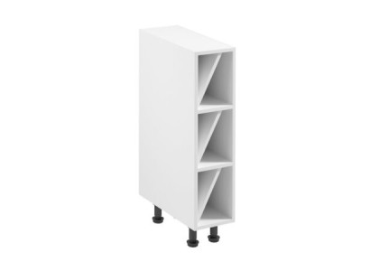 Schmaler Flaschenschrank Unterschrank Flaschenfächern Küchenschrank Weiß