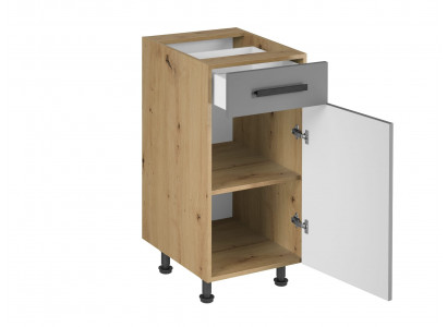 Skříňka se zásuvkami a policemi pod pracovní deskou do kuchyně