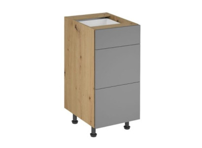 Schubladenschrank Kommode Küchenunterschrank 3 Schubladen Küchenschrank