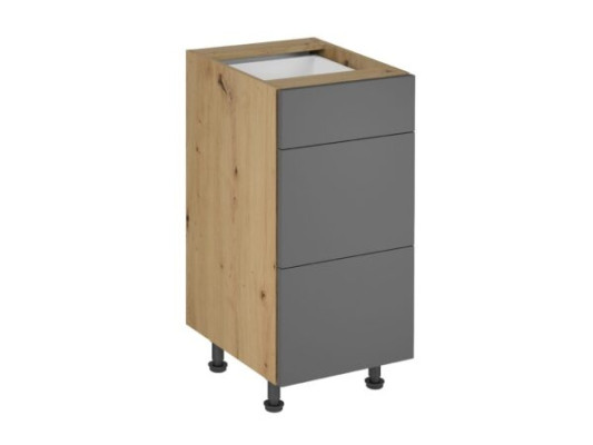Schubladenschrank Schubladenkommode Unterschrank 3 Schubladen Einbauküche