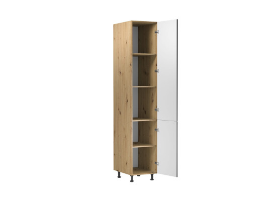 Küchenhochschrank mit Regalfächern Stauraumschrank Küchenschrank Hoch