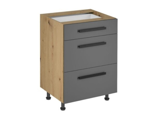 Schubladenschrank Schubladenkommode 3 Schubladen Auszugsschrank Küche