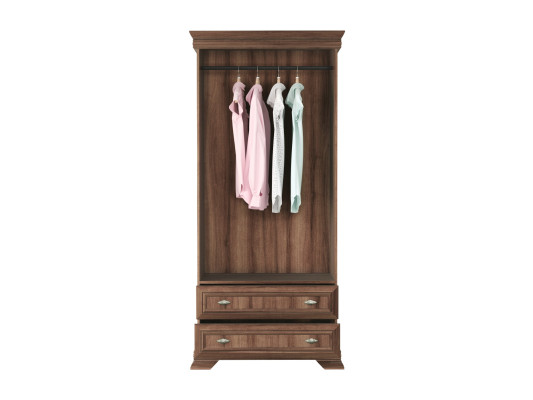 Garderobenschrank Kleiderschrank Holzschrank Schubladen Kleiderstange