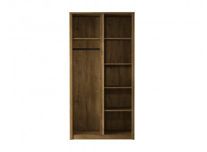 Skříň na oblečení z textilu se zrcadlem