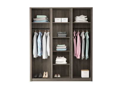 Kleiderschrank Schlafzimmerschrank Stoff Mehrzweckschrank Holzwerkstoff