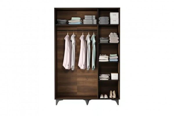 Víceúčelová skříň s tyčí na oblečení