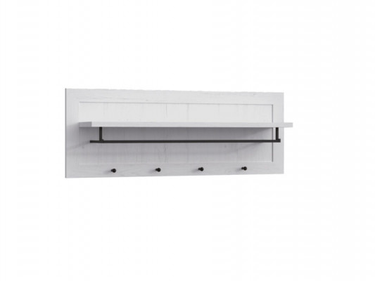 Nástěnný věšák na oblečení s policí