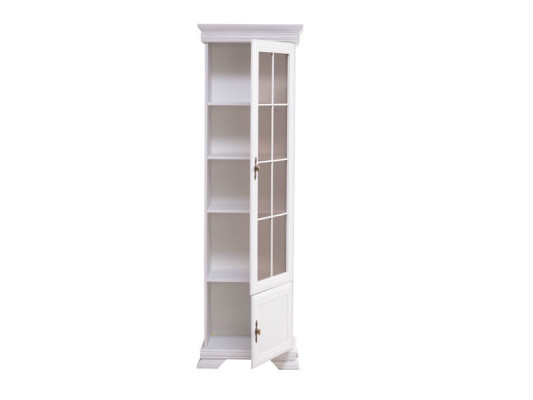 Vitrinenschrank Vintage Vitrine Buffetschrank Anrichte Glasvitrine Weiß