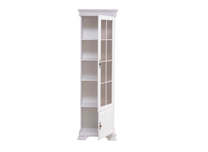 Vitrinenschrank Vintage Vitrine Buffetschrank Anrichte Glasvitrine Weiß