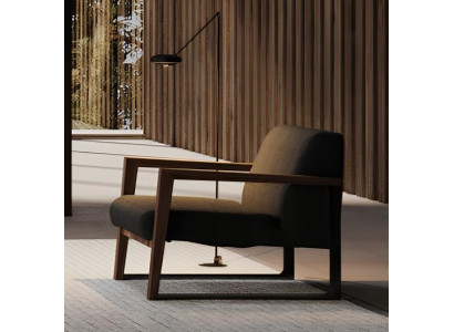 Křeslo s moderním designem, čalouněný model do útulného obývacího pokoje