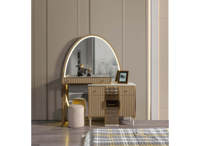 Schminktisch mit Spiegel modern Holz Kosmetiktisch Schlafzimmer