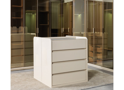 Moderní nástěnná skříň s dvojitou komodou