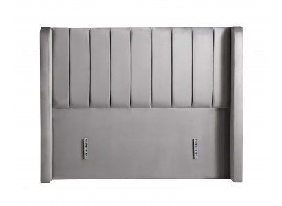 Elegantní postel s matrací v béžovém materiálu