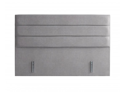 Elegantní šedá postel s matrací z textilu a dřeva