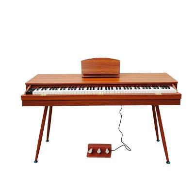 Digitální scénické piano černé lesklé vintage
