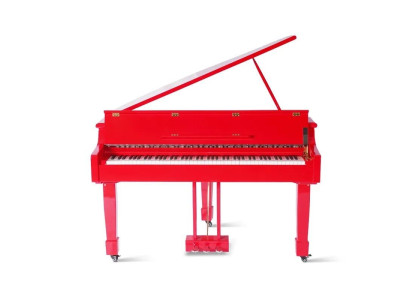 Roter Flügel Klavier Digitalpiano Flügelklavier Hochglanz Piano