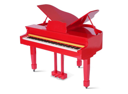 Rotes Klavier Digitalpiano Flügelklavier Hochglanz Piano Klaviere