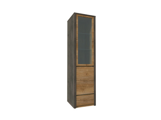 Vitrinenschrank Anrichte Buffet Vitrine Schrank Schublade Glas-Regale
