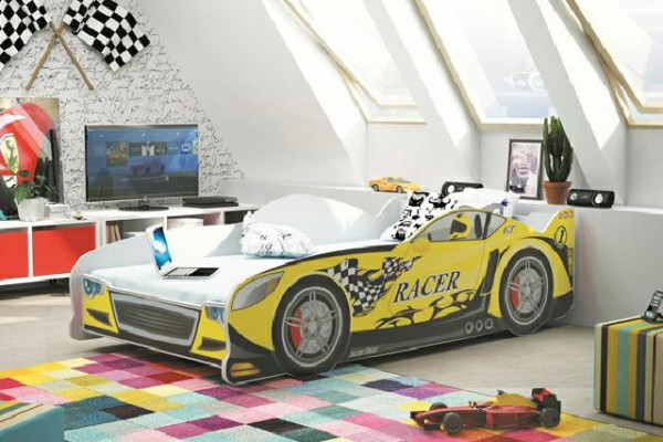 Dětská postel auto sportovní policejní vozidlo dětská postel postel pro mládež sen