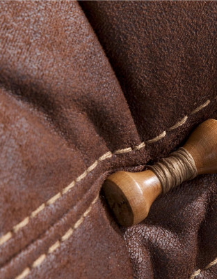 Multifunkční pohovka třísedák pohovky nábytek pohovky hnědé měkké polstrované