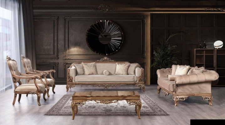 Sofa sestava 3+3+1+1 Sitzungská Couchtisch Garnitur Sofa Sofas Set 5-dílná