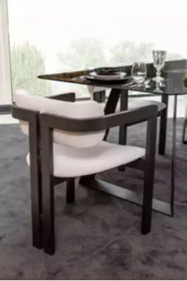 Luxus jídelní kout skleněný designový stůl s jídelní skupinou stolu se 4 židlemi 5 dílnými