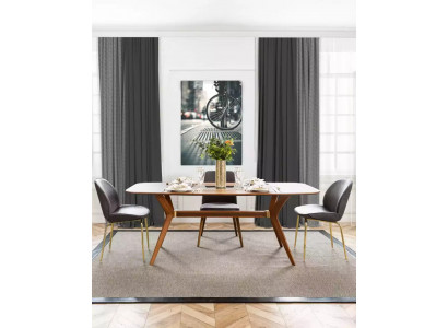 Italský styl Stůl s jídelním stolem 4x židle Dřevěný stůl Jídelní set Moderní design 5 dílný