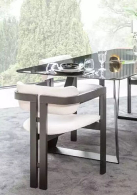 Jídelní židle židle křeslo designový jídelní stůl sedadlo dřevo luxus bílý