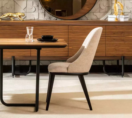 Židle Designer Dřevěná židle Jídelní židle Luxus Dřevo Nové Nábytek Židle Nové