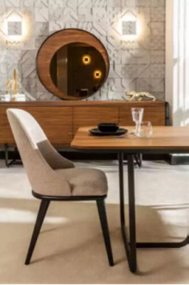 Židle Designer Dřevěná židle Jídelní židle Luxus Dřevo Nové Nábytek Židle Nové