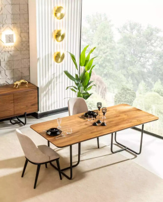 Židle Designer Dřevěná židle Jídelní židle Luxus Dřevo Nové Nábytek Židle Nové