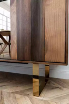 Kompletní sada jídelní stůl 4x židle jídelní set jídelní skupina příborník 7 dílná