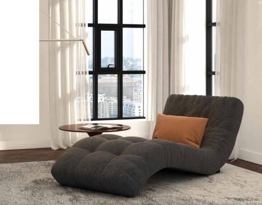 Chaiselounge Chesterfield Liege design Klubové křeslo Polstrovaná látka Pohovka Nová